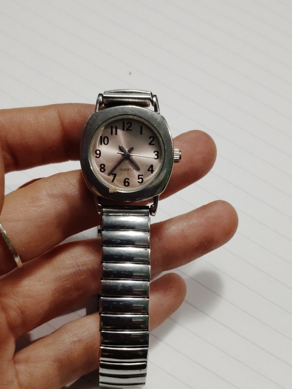 Silver-tone Quartz Women's Watch - Silver Dial